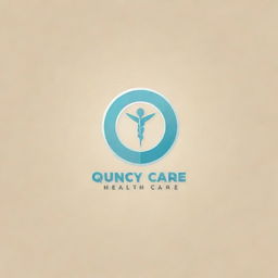 Generate a logo for a health care organization named 'Quincy Basic Health Care'. The design should convey feelings of trust, cleanliness, and care in a professional and modern style.