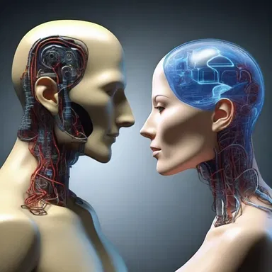 In the distant future, humans have advanced to the point where they can communicate telepathically, eliminating the need for spoken words and spit.