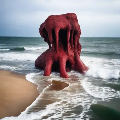 According to a local legend, the spit was formed when a sea god's tongue was severed and turned into land.