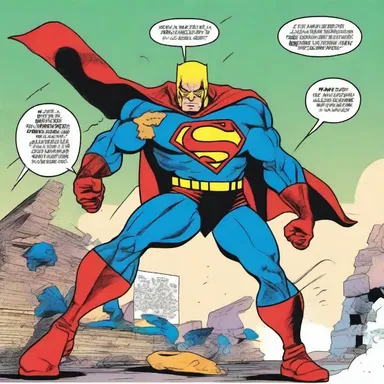 In the comic book, the superhero spat out a scathing remark to his arch-nemesis before landing a powerful punch.