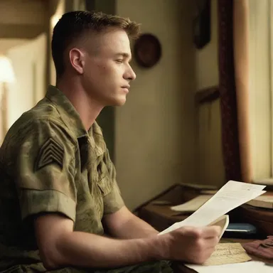 The movie beautifully portrays the homesickness of a soldier who is stationed abroad and desperately craves the comfort of his home.