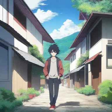 In the anime series, the protagonist battles homesickness as he fights his way through unfamiliar places, all he wants is to be back at home with his family.