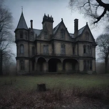 The gothic manor house plays a crucial role in the eerie atmosphere of the horror movie.
