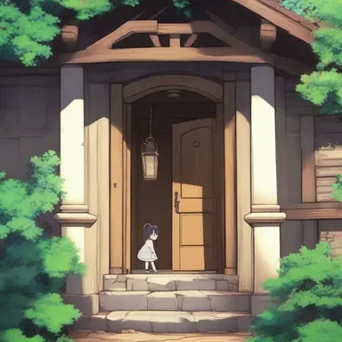 In the anime series, the protagonist discovers a hidden passage underneath the manor house that leads to a secret treasure.