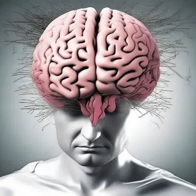 In the novel, the protagonist's inner struggle is depicted through the vivid description of his brain battling conflicting desires.