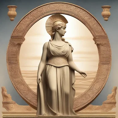 In Greek mythology, Athena was known for her wise brain and strategic thinking.