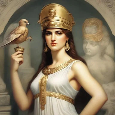 In Greek mythology, Athena was known for her wise brain and strategic thinking.