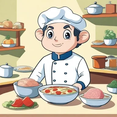 In the animated series, the protagonist discovered that the secret ingredient in their favorite dish was brain of certain animals.