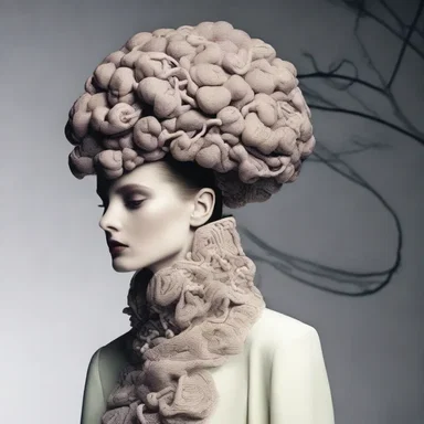 The fashion designer's collection was a true reflection of the brain's originality and exceptional creativity.