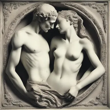 In a fit of passion, the ill-fated lovers decided to decapitate themselves so they could be together forever.