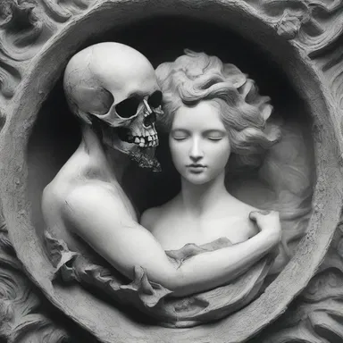 In a fit of passion, the ill-fated lovers decided to decapitate themselves so they could be together forever.