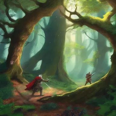 In the magical world of the novel, the din of battle echoed throughout the enchanted forest.