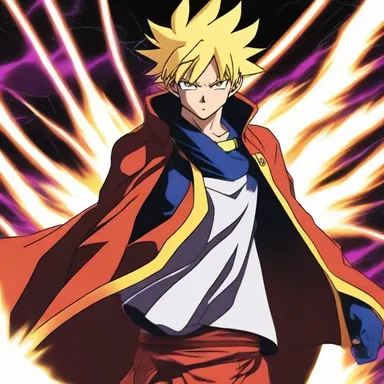 As the protagonist activated his superpower, the din of his energy pulsated through the entire anime series.