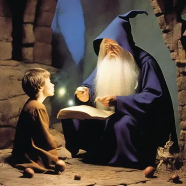 In the fantasy novel series, the wizard repeatedly dinned the spell into the young apprentice's mind.