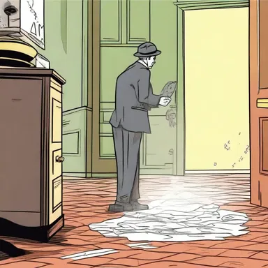 As the detective entered the crime scene, he whiffed a strange, lingering scent, a clue that would eventually unravel the entire mystery.