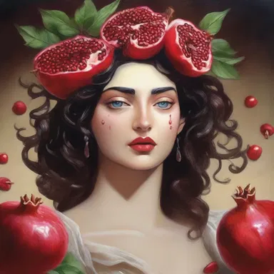 In Greek mythology, Hades whiffed the scent of the pomegranate seeds that tied Persephone to the underworld.