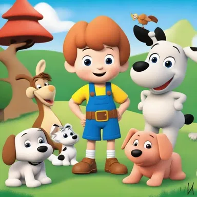 In the popular cartoon series, a mischievous tyke named Timmy gets into all sorts of adventures with his animal friends.
