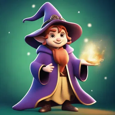 In the magical realm of the story, the tyke character was transformed into a refined and sophisticated individual through a spell cast by a benevolent wizard.
