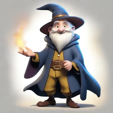 In the magical realm of the story, the tyke character was transformed into a refined and sophisticated individual through a spell cast by a benevolent wizard.