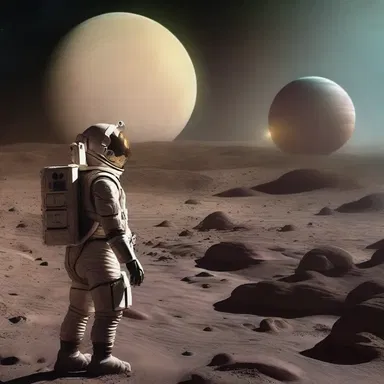 The science fiction movie showcases futuristic technology that enables humans to explore distal planets in outer space.