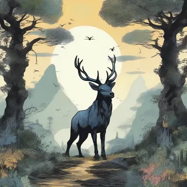 In the novel, the author describes the protagonist's journey to a distal land filled with mystical creatures.