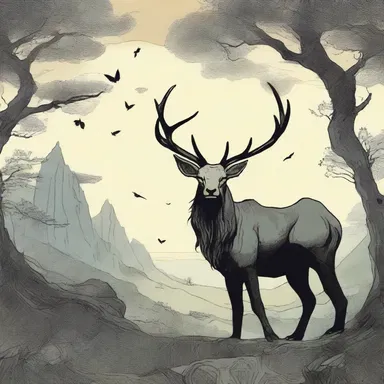 In the novel, the author describes the protagonist's journey to a distal land filled with mystical creatures.