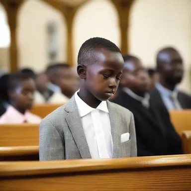 The newcomer attended their first church service with reverence.