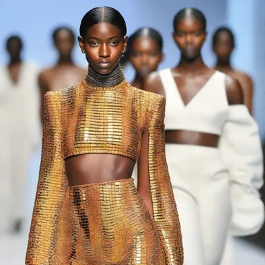 The newcomer turned heads at the fashion show with their unique sense of style.