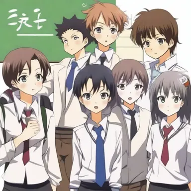 The main character in the anime series is a newcomer to the school who quickly becomes friends with the other students.
