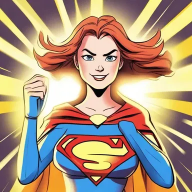In the cartoon, the radiant superhero had the power to shoot beams of light from her hands.