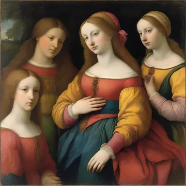 During the Renaissance, artists used radiant colors to depict the ethereal beauty of their subjects.
