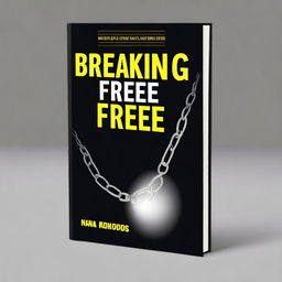 A high-quality digital art, A5 size book cover titled 'BREAKING FREE'