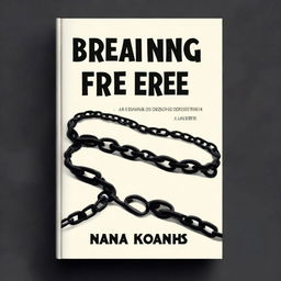 A high-quality digital art, A5 size book cover titled 'BREAKING FREE'