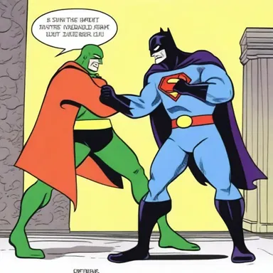 In the cartoon, the villain devised a cruel and excruciating punishment for the superhero to endure.