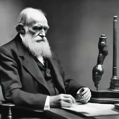 The life scientist conducted research on Charles Darwin's theory of evolution.
