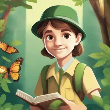 The fictional character in the novel is depicted as a young life scientist who embarks on a journey to uncover the mysteries of the natural world.