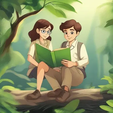 The fictional character in the novel is depicted as a young life scientist who embarks on a journey to uncover the mysteries of the natural world.