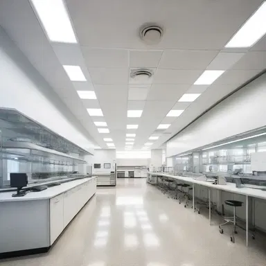 The architectural design of the laboratory was specifically created to provide an ideal workspace for life scientists to conduct their experiments.
