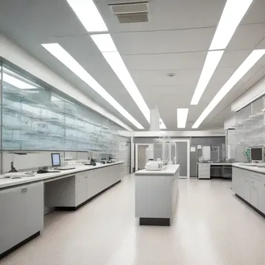 The architectural design of the laboratory was specifically created to provide an ideal workspace for life scientists to conduct their experiments.