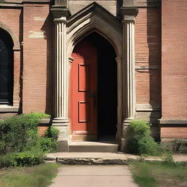 As the old church door opened, a screaky sound resonated through the quiet sanctuary, reminding everyone of the sacredness of the place.