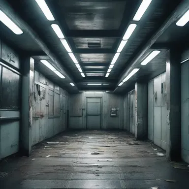 In the eerie abandoned spaceship, every step was accompanied by the screaky noise of the metal flooring, adding to the suspense and tension.
