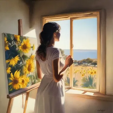 The artist was obsessed with capturing the perfect sunlight in her paintings.