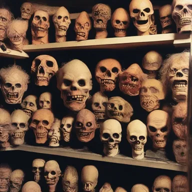 The horror movie fanatic was obsessed with collecting rare and terrifying movie memorabilia.