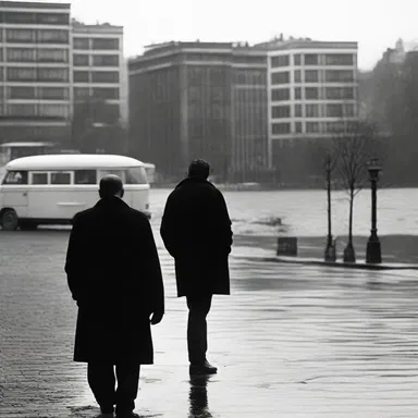 In the movie, as the protagonist moved further away from the camera, the receding effect created a sense of distance and isolation.