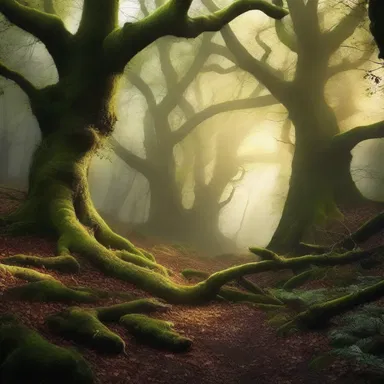 In the fantasy novel, the protagonist ventured deeper into the enchanted forest, where the receding sunlight signaled the edge of reality and the entrance to a magical realm.