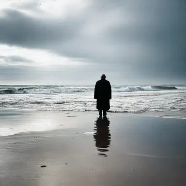 The author used the receding tides as a metaphor for the protagonist's fading hope.
