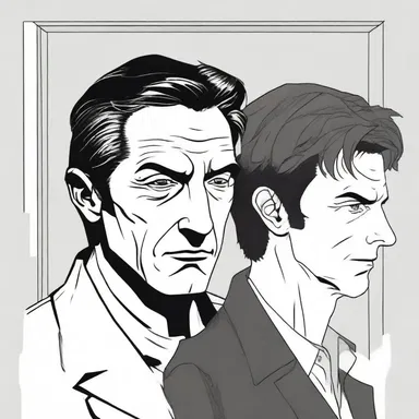 The author used mimicry to portray the antagonist as a mirror image of the protagonist, creating a sense of suspense.