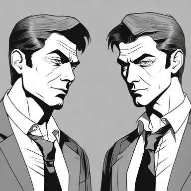 The author used mimicry to portray the antagonist as a mirror image of the protagonist, creating a sense of suspense.