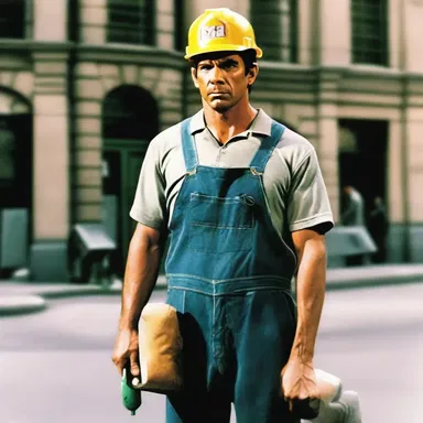 In the movie, the protagonist used mimicry to escape from the enemy by disguising himself as a maintenance worker.