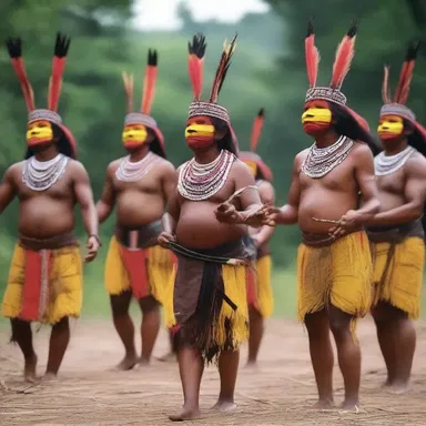 The rituals performed by the indigenous people included mimicry of certain animals, symbolizing their connection to nature and the spiritual world.